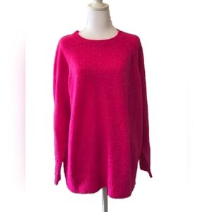 Torrid Bright Pink Crew Neck Sweater